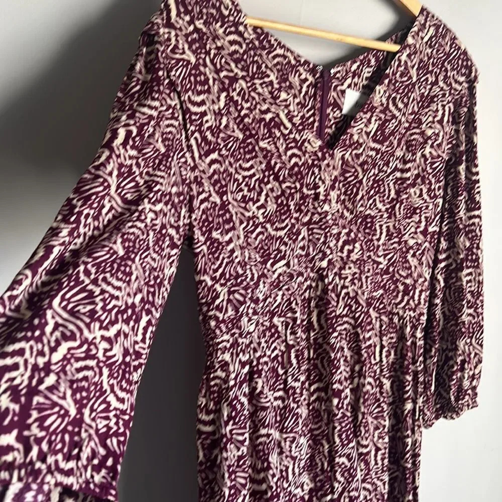 Ba&Sh Lia Printed Mini Dress in raisin - Picture 10 of 15
